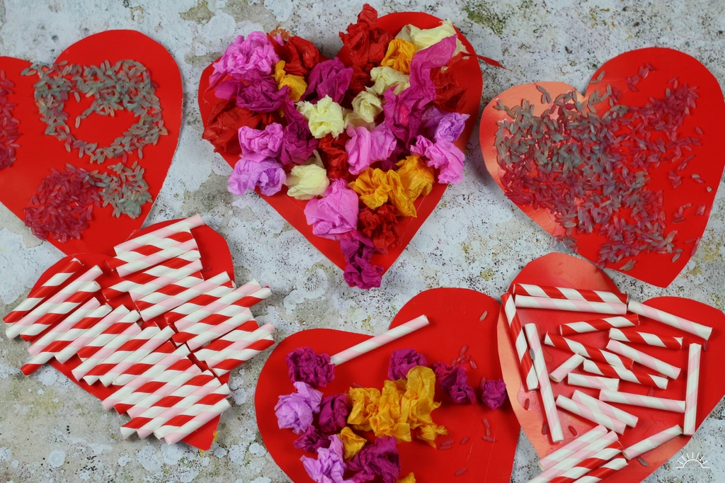 How to make 3 easy heart-shaped Valentine crafts for kids