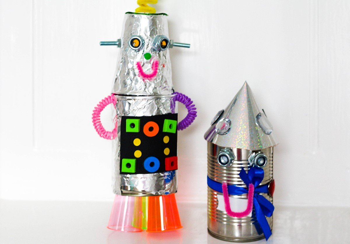 recycled robot crafts