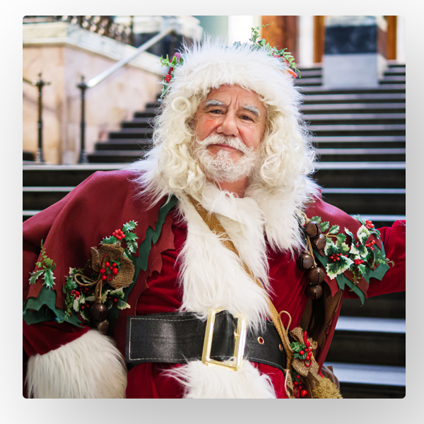Santa at the National Gallery